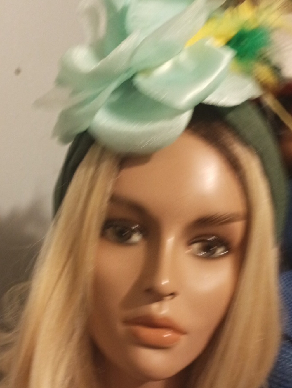 Mint Green Floral Headband - Elegant Women's Accessory